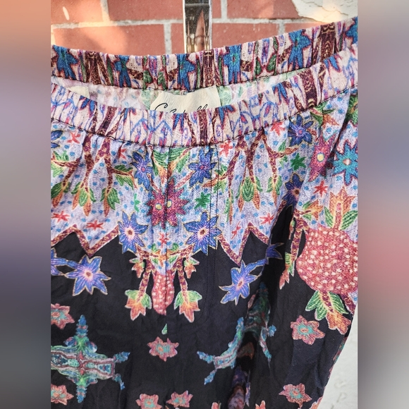 New SMALL fit XS ? women CLEOBELLA boho lounge pajama pants birds elastic waist - Picture 13 of 16